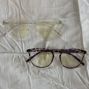 Women's Tortoise Shell & Clear Blue light Glasses